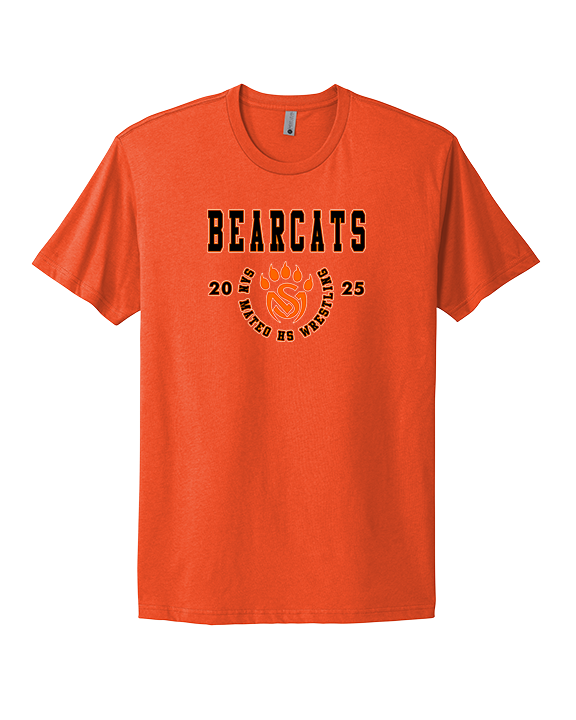 San Mateo HS Wrestling Swoop - Mens Select Cotton T-Shirt