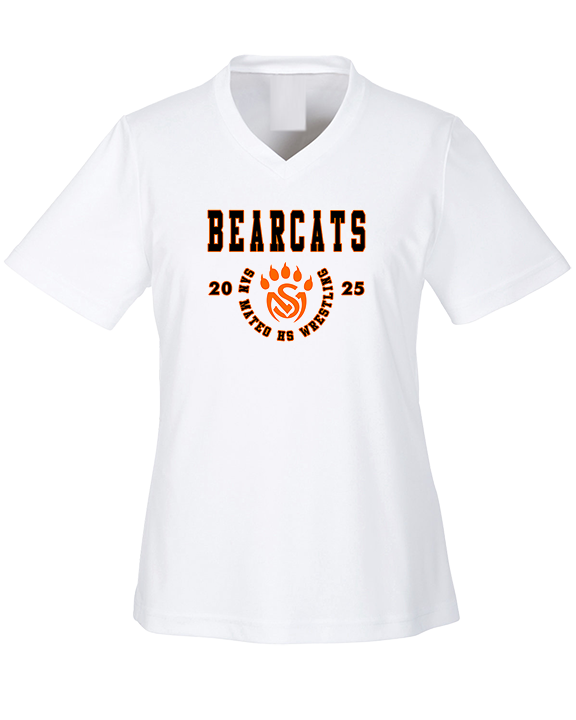 San Mateo HS Wrestling Swoop - Womens Performance Shirt