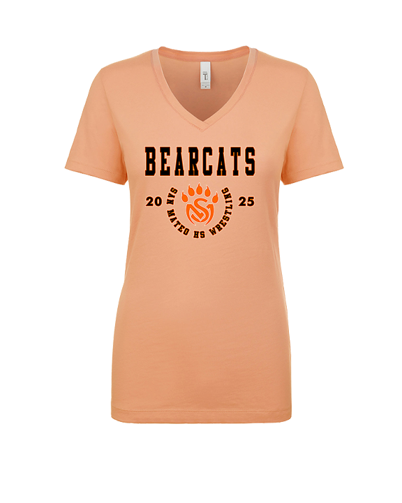 San Mateo HS Wrestling Swoop - Womens Vneck