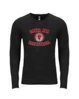 Santa Ana College Mens Basketball Curve Updated - Tri-Blend Long Sleeve