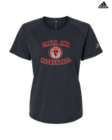 Santa Ana College Mens Basketball Curve Updated - Womens Adidas Performance Shirt