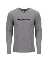Santa Ana College Mens Wrestling Bold - Tri-Blend Long Sleeve