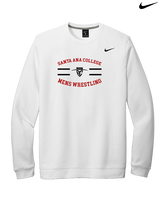 Santa Ana College Mens Wrestling Curve - Mens Nike Crewneck