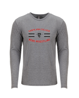 Santa Ana College Mens Wrestling Curve - Tri-Blend Long Sleeve