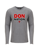 Santa Ana College Track & Field Nation - Tri-Blend Long Sleeve