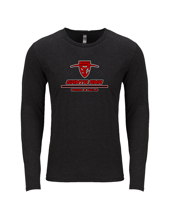 Santa Ana College Track & Field Split - Tri-Blend Long Sleeve