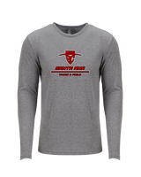 Santa Ana College Track & Field Split - Tri-Blend Long Sleeve