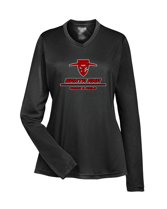 Santa Ana College Track & Field Split - Womens Performance Longsleeve
