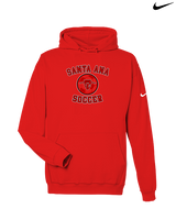 Santa Ana College Womens Soccer Curve - Nike Club Fleece Hoodie