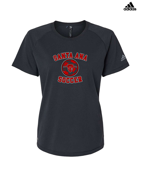 Santa Ana College Womens Soccer Curve - Womens Adidas Performance Shirt