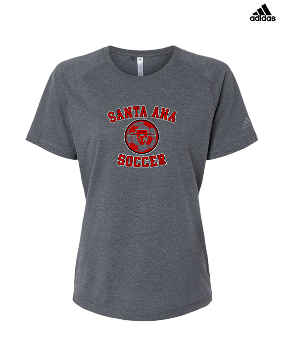 Santa Ana College Womens Soccer Curve - Womens Adidas Performance Shirt