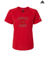Santa Ana College Womens Soccer Curve - Womens Adidas Performance Shirt