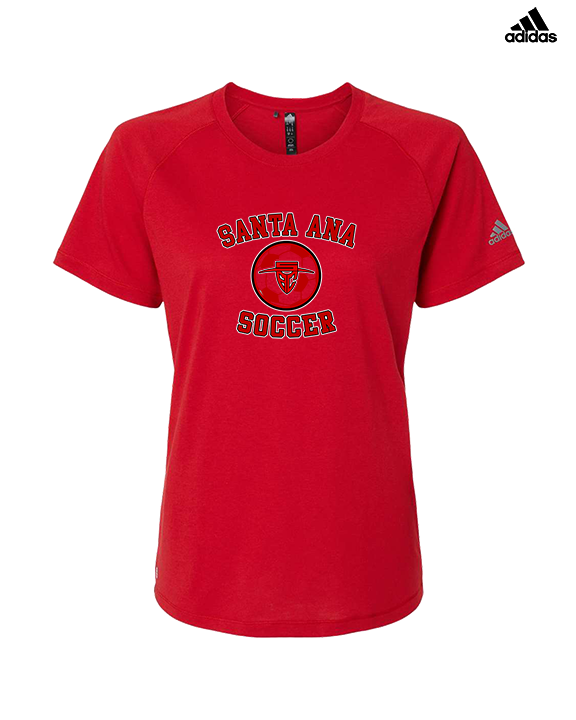 Santa Ana College Womens Soccer Curve - Womens Adidas Performance Shirt