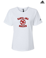 Santa Ana College Womens Soccer Curve - Womens Adidas Performance Shirt