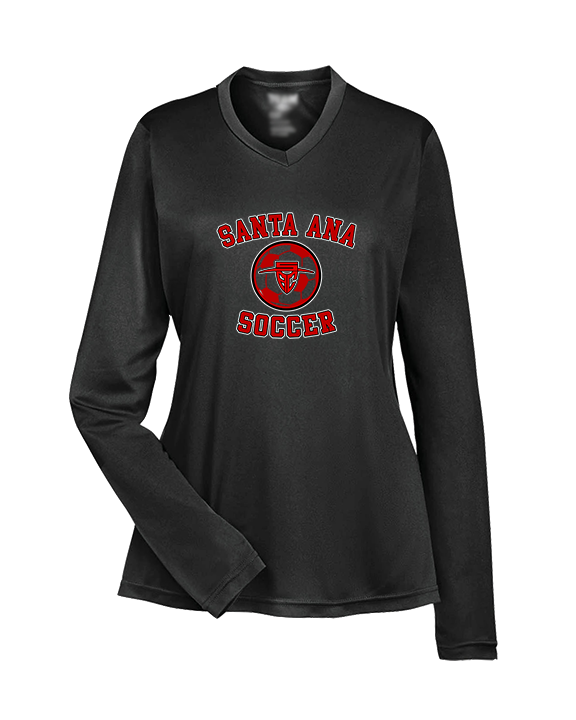 Santa Ana College Womens Soccer Curve - Womens Performance Longsleeve