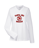 Santa Ana College Womens Soccer Curve - Womens Performance Longsleeve