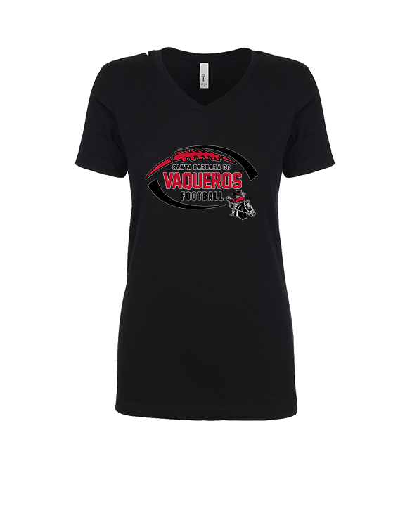 Santa Barbara CC Football Custom - Womens Vneck