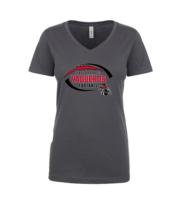 Santa Barbara CC Football Custom - Womens Vneck