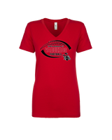 Santa Barbara CC Football Custom - Womens Vneck