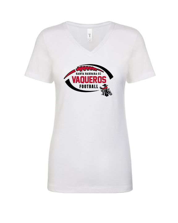 Santa Barbara CC Football Custom - Womens Vneck