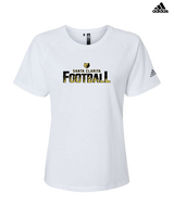 Santa Clarita Grizzlies Football Splatter - Womens Adidas Performance Shirt