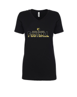 Santa Clarita Grizzlies Football Splatter - Womens Vneck