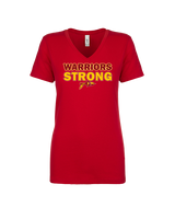 Santa Clarita HS Football Strong - Womens Vneck