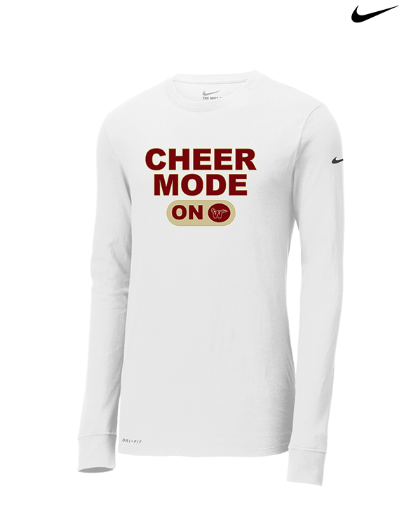 Santa Clarita Warriors Cheer Cheer Mode - Mens Nike Longsleeve
