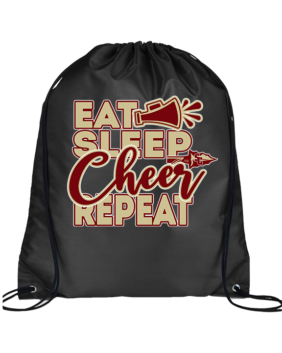 Santa Clarita Warriors Cheer Eat Sleep - Drawstring Bag