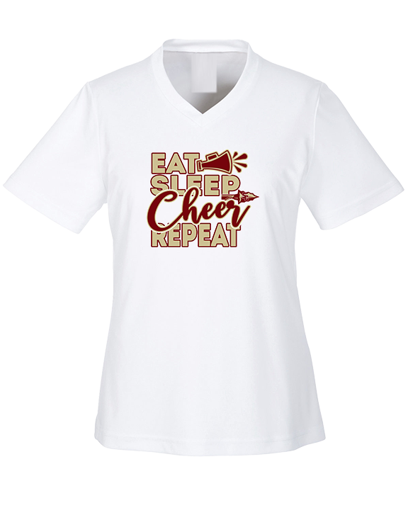 Santa Clarita Warriors Cheer Eat Sleep - Womens Performance Shirt