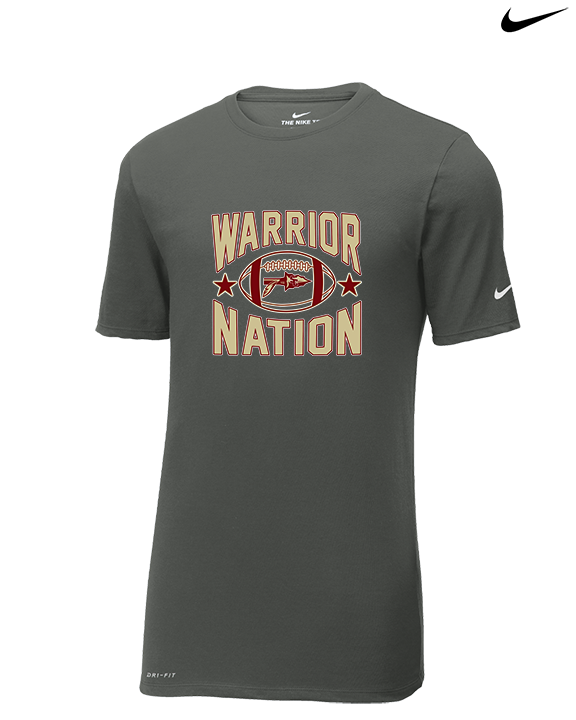 Santa Clarita Warriors Cheer Nation - Mens Nike Cotton Poly Tee