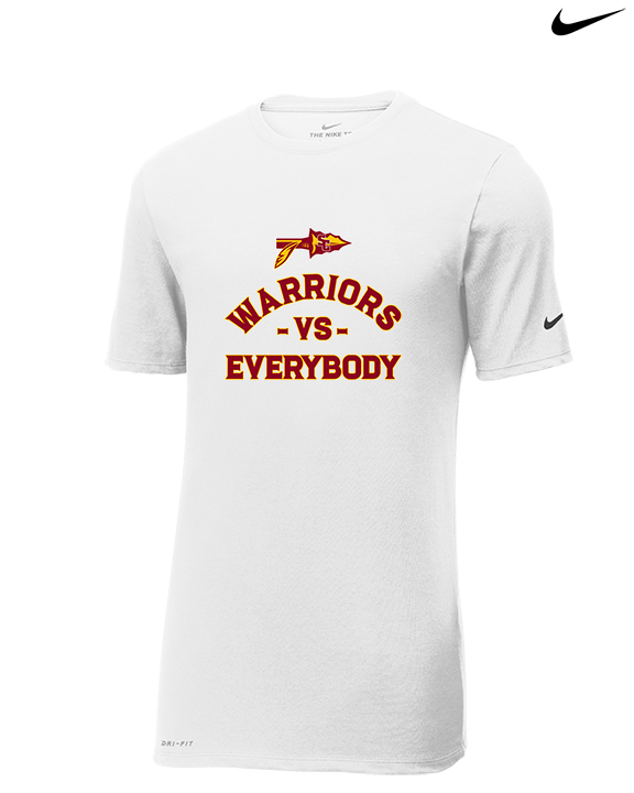 Santa Clarita Warriors Football VS Everybody Arrow - Mens Nike Cotton Poly Tee