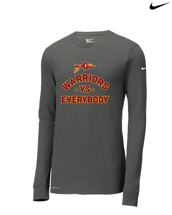 Santa Clarita Warriors Football VS Everybody Arrow - Mens Nike Longsleeve