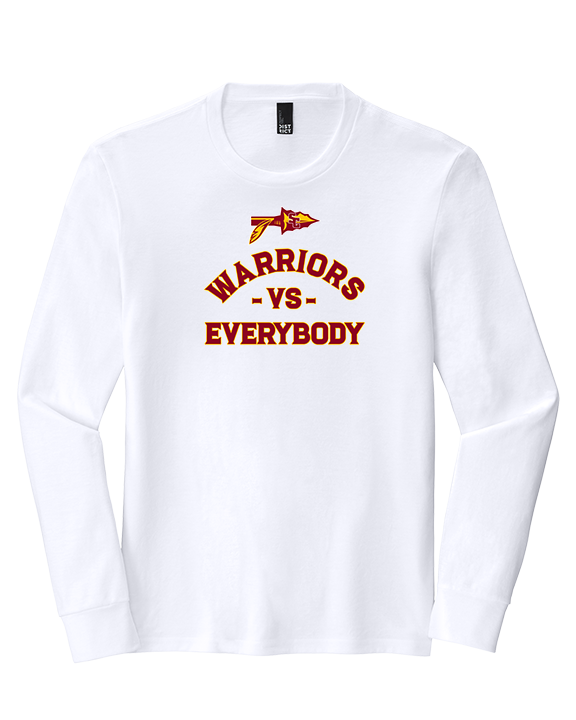 Santa Clarita Warriors Football VS Everybody Arrow - Tri-Blend Long Sleeve