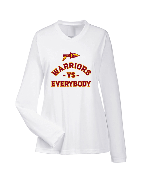 Santa Clarita Warriors Football VS Everybody Arrow - Womens Performance Longsleeve