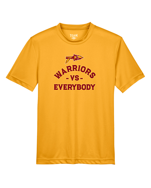 Santa Clarita Warriors Football VS Everybody Arrow - Youth Performance Shirt