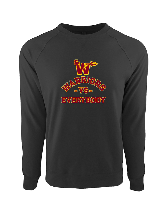 Santa Clarita Warriors Football VS Everybody SCW - Crewneck Sweatshirt