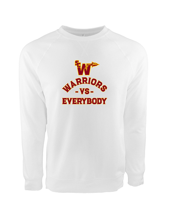 Santa Clarita Warriors Football VS Everybody SCW - Crewneck Sweatshirt