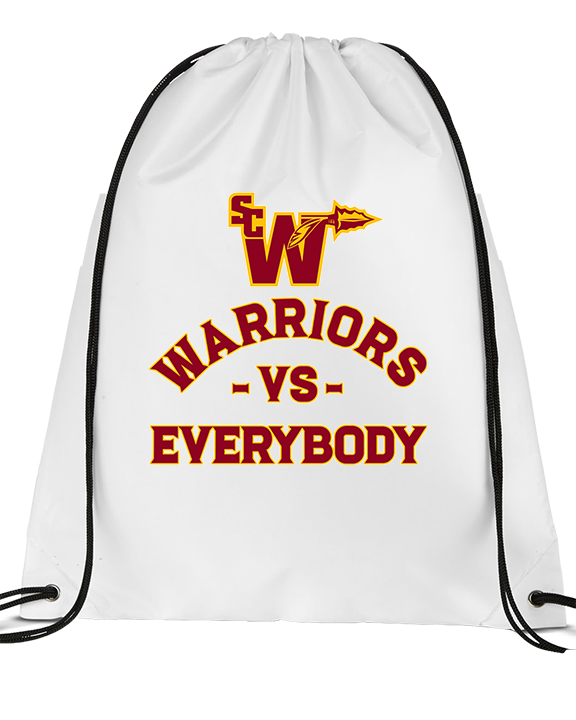Santa Clarita Warriors Football VS Everybody SCW - Drawstring Bag