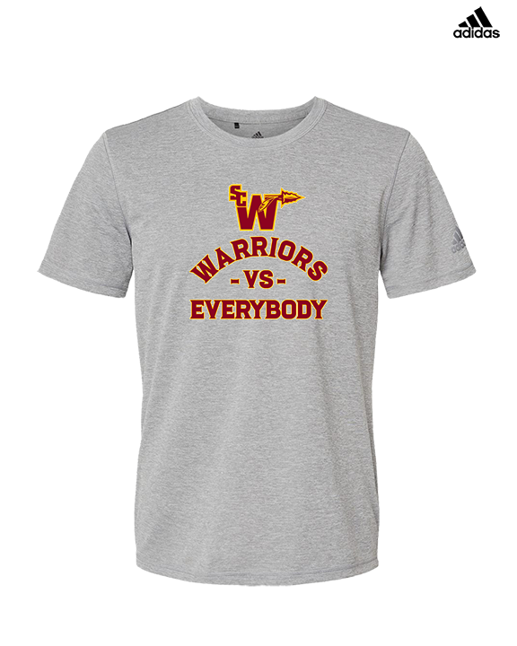 Santa Clarita Warriors Football VS Everybody SCW - Mens Adidas Performance Shirt
