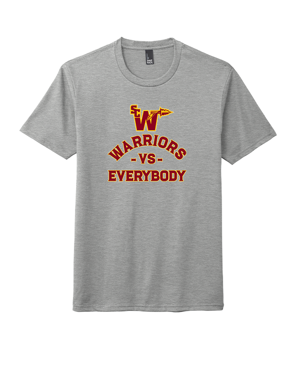 Santa Clarita Warriors Football VS Everybody SCW - Tri-Blend Shirt