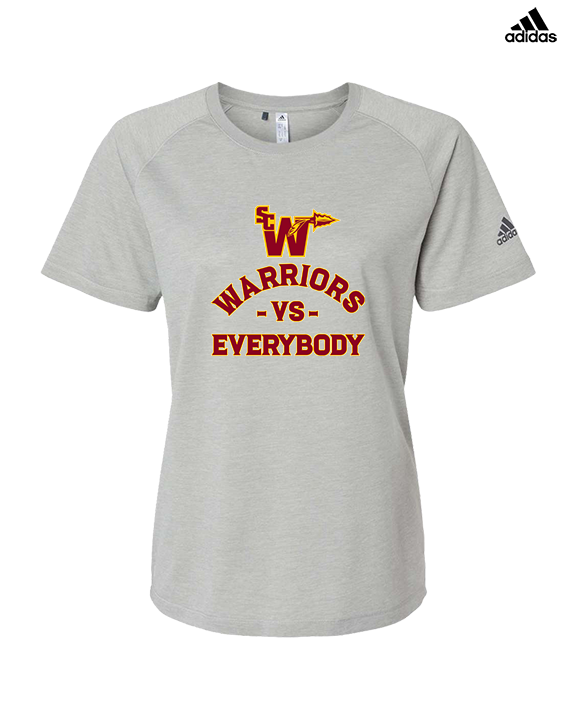 Santa Clarita Warriors Football VS Everybody SCW - Womens Adidas Performance Shirt