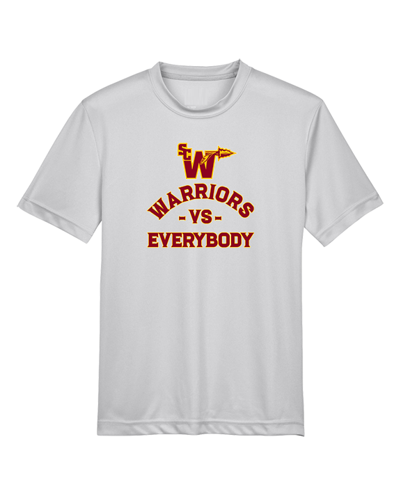 Santa Clarita Warriors Football VS Everybody SCW - Youth Performance Shirt