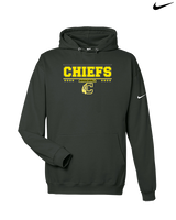 Santa Fe HS Baseball Border - Nike Club Fleece Hoodie
