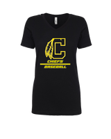 Santa Fe HS Baseball Split - Womens Vneck