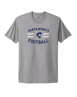 Santa Monica College Football Curve - Mens Select Cotton T-Shirt