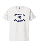 Santa Monica College Football Curve - Mens Select Cotton T-Shirt