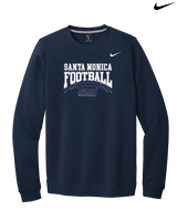 Santa Monica College Football Football - Mens Nike Crewneck