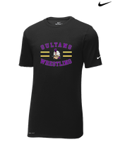 Santana HS Wrestling Curve - Mens Nike Cotton Poly Tee