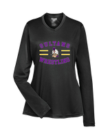 Santana HS Wrestling Curve - Womens Performance Longsleeve